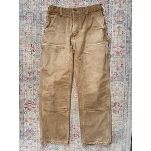Carhartt Vintage B01 BRN Double Knee Work Pants Mens 30x30 Brown Loose Fit